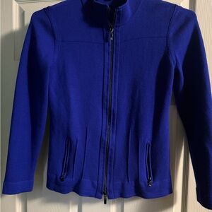 Women’s Blue Zip-Front Jacket
